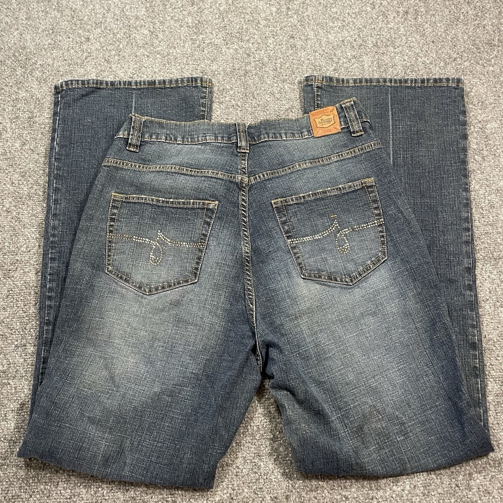 Jag Jeans Women's 14W‎ Western Glove Works Flared Denim Bling 32x32 Bootcut